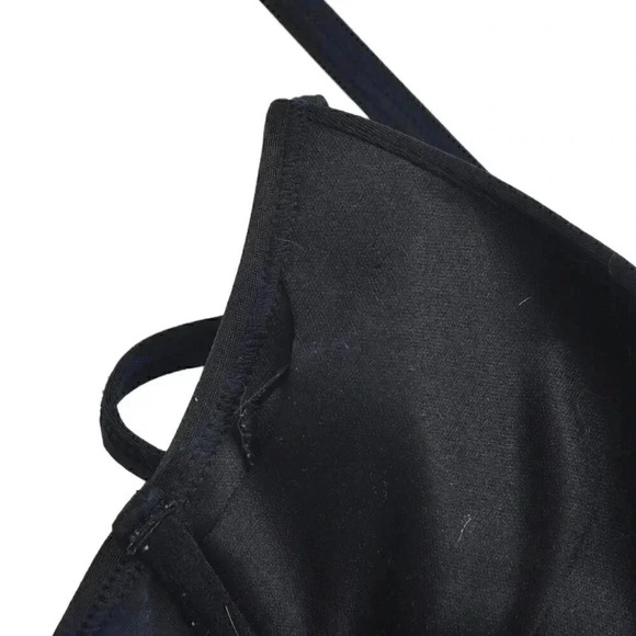 Victoria's Secret Push Up Padded Black Bikini Top Halter  Bow Size 32A - Picture 9 of 9